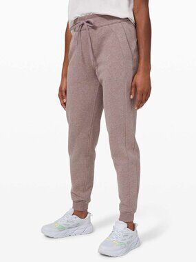 Lululemon Scuba Joggers Heathered Violet Verbena Light Cotton Terry SIze 4